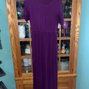 Casual Purple Maxi Dress